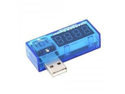 USB  tester - voltmetr a ampérmetr 3-7,5V/0-3A DC, AK306B