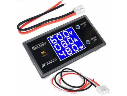 Ampérmetr,voltmetr, wattmetr panelový 10A 100VDC Deek Robot