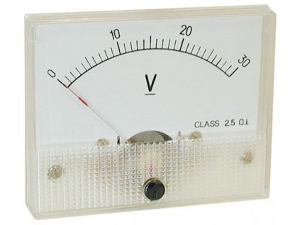 Analogový panelový voltmetr 69C9 30V DC