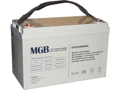 Pb akumulátor MGB VRLA AGM 12V/100Ah polotrakční