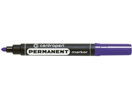 Popisovač permanentní Centropen 8566, kulatý hrot, 2,5 mm, fialový