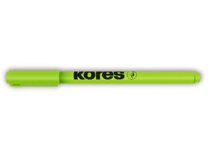 Zvýrazňovač Kores High Liner, 0,5-3,5 mm, klínový hrot, zelený