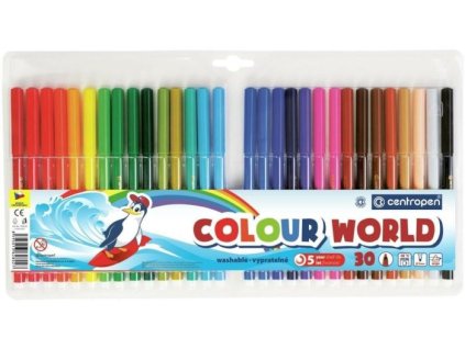 Popisovač Centropen 7790, vypratelný, sada 30 ks