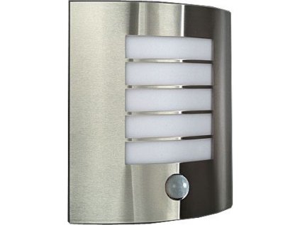 Nástěnné svítidlo s PIR čidlem nerezové, žárovka E27 230V/60W