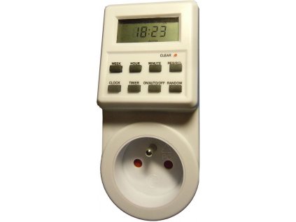 Spínací hodiny 230V digitální týdenní TE01F