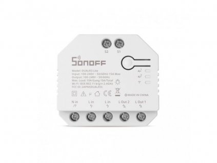 Sonoff Dual R3 dvoukanálový WiFi spínač 230V/10A
