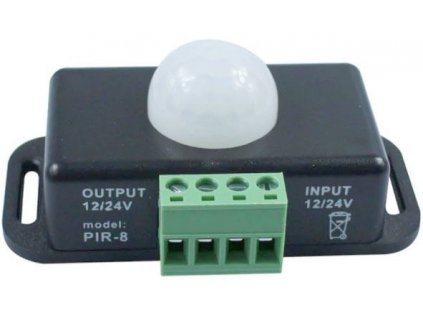 PIR čidlo PIR8, 12-24V 8A pro LED pásky