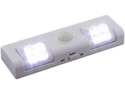 LED osvětlení s PIR čidlem do skříně bílé