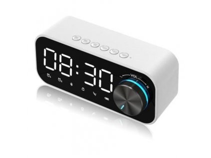 Bluetooth reproduktor B126 s rádiem FM a hodinami (radiobudík)