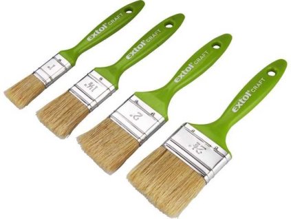 Štětce ploché, sada 4ks, (25-38-50-63mm), EXTOL CRAFT, 91510