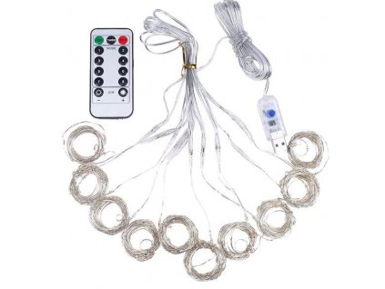 Vánoční osvětlení do oken- 200x LED, bílý, rozměr 3x2m