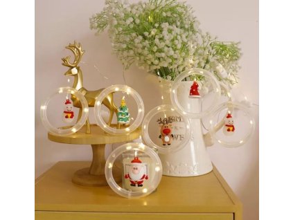 Dekorační vánoční řetěz  s postavami 3m 125LED IP44