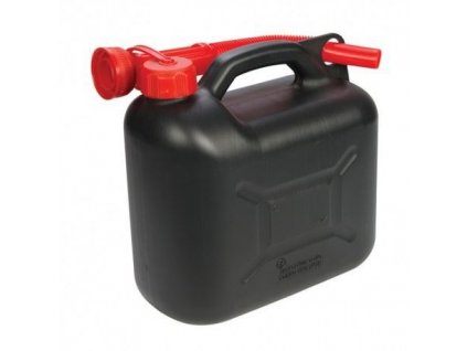 Plastový kanystr na benzín, PHM, 5 L, černý