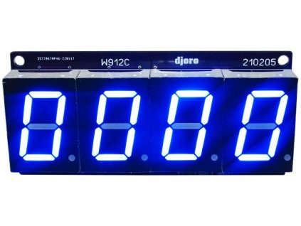 Digitální počítadlo 4místné modré STAVEBNICE