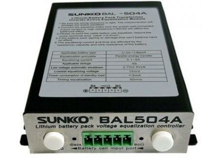 Bateriový balancér SUNKKO BAL-504A 4S 5A pro Li-Ion a LiFePO4 články