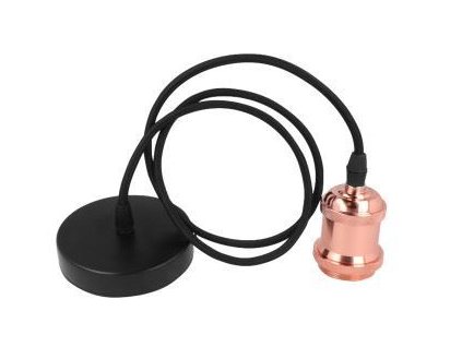 Závěsné svítidlo hliníkové 1x E27 růžové zlato