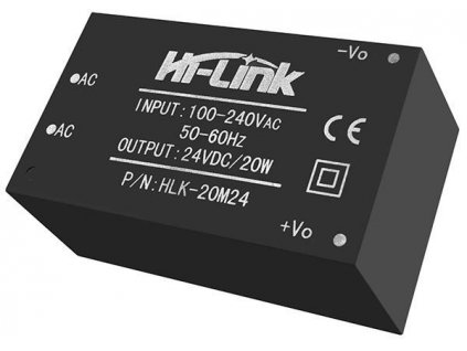 Spínaný zdroj Hi-Link HLK-20M24 20W 24V/0,83A