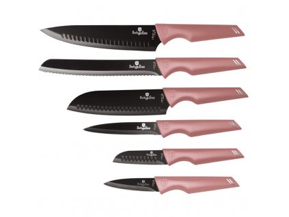 BERLINGERHAUS Sada nožů s nepřilnavým povrchem 6 ks I-Rose Edition BH-2595