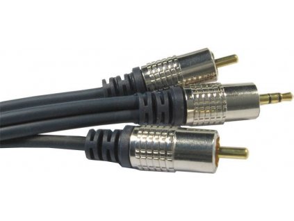 Kabel 2xCinch-Jack 3,5mm stereo, kabel 2x3,5mm, 1,5m