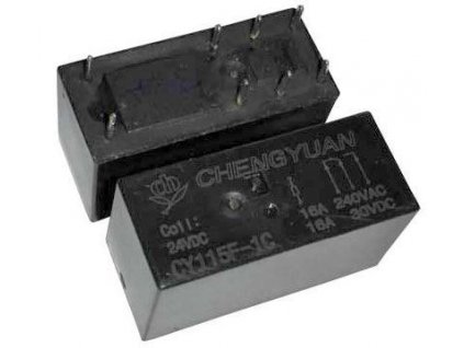 Relé CY115F-1C 12VDC, 1x přep.kontakt 250V/16A
