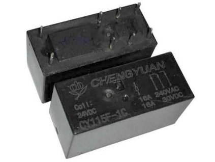 Relé CY115F-1C 24VDC, 1x přep.kontakt 250V/16A