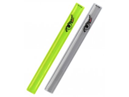 Pásek reflexní ROLLER 2ks žlutý + stříbrný