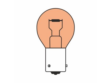 Žárovka 12V  PY21W BaU15s ORANGE box