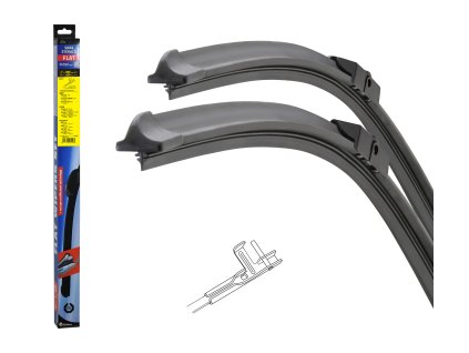 Stěrače FLAT SET (PIN) 660+430mm