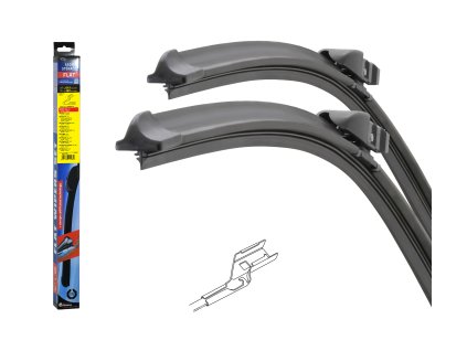 Stěrače FLAT SET (CUBE) 610+480mm YETI