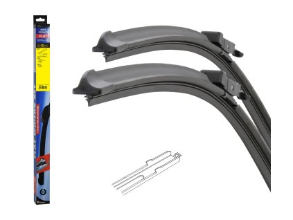 Stěrače FLAT SET (SLOT) 660+410mm