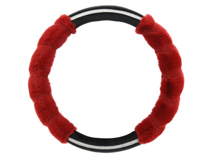 Potah volantu DIAMOND červený