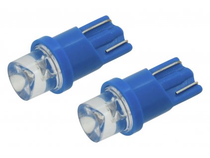 Žárovka 1LED 12V  T10  modrá  2ks