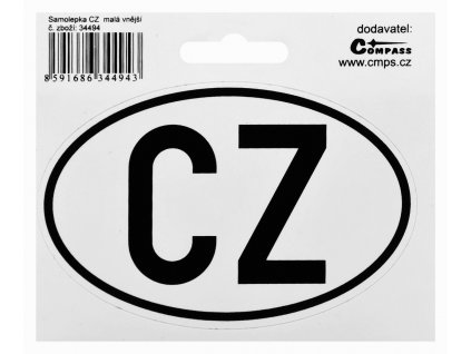 Samolepka CZ malá vnější
