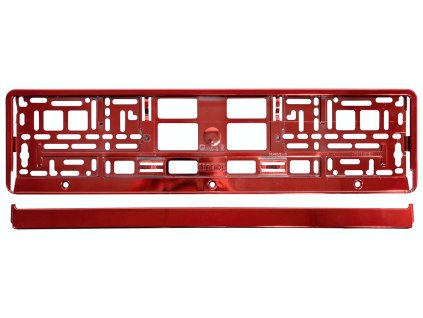 Podložka pod SPZ RED metallic