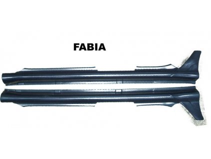 Plastové prahy Škoda Fabia - 2 kusy Jemný desén