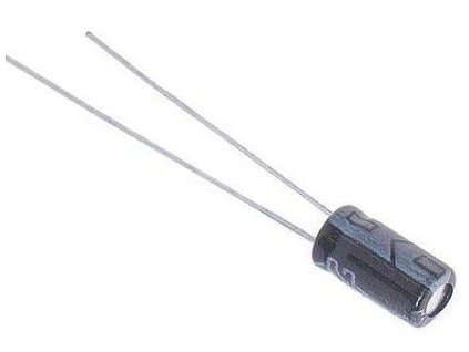 4u7/50V 105° 5x11x1,5mm, elektrolyt.kondenzátor radiální