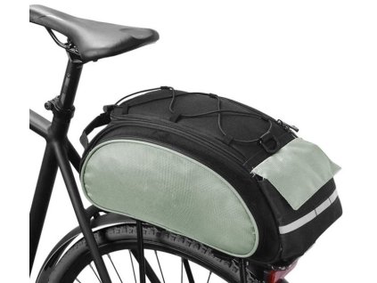 Brašna na nosič kola, černo-šedá
