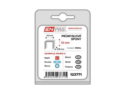 Spony PROFI, 530/12 mm, 1000 ks, ENPRO