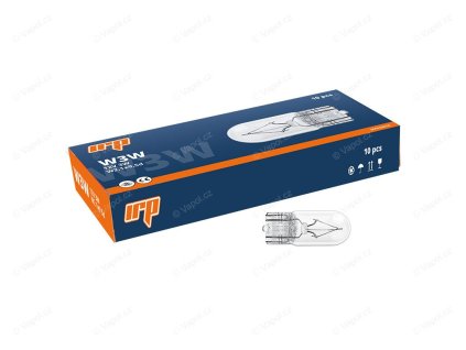 Žárovka W3W 12V 3W W2,1x9,5d celosklo IRP