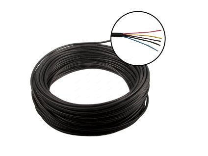 Kabel 5-žilový, 5 x 1 mm, gumový plášť MULTIPA