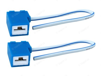 Svorkovnice žárovky H1/H3 lomené, keramické , kabel 15 cm, 2 ks, Vision Lighting