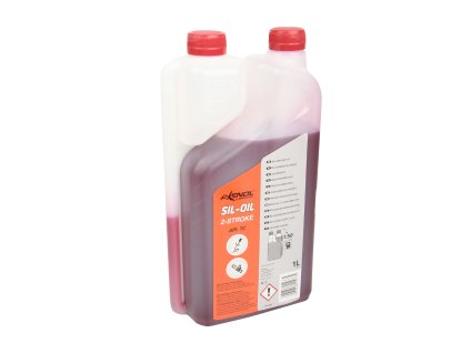 Olej 1 L ČERVENÝ s odměrkou, pro dvoutaktní motory Axenol