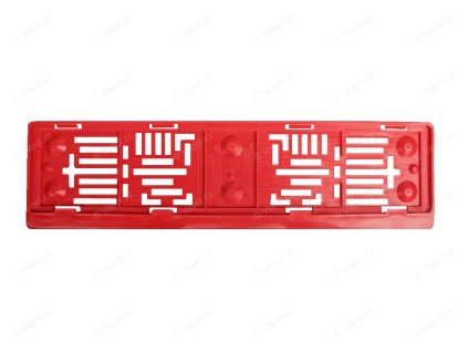 Podložka pod SPZ, ČERVENÁ