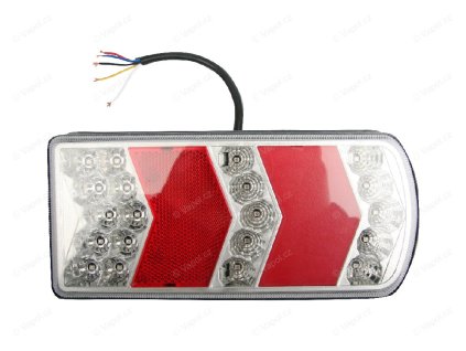 Sdružené světlo TRS006 levé, LED, s osvětlením SPZ, 12 / 24 V MULTIPA