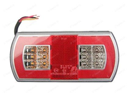 Sdružené světlo TRS030 levé, LED, s osvětlením SPZ, 12 / 24 V MULTIPA