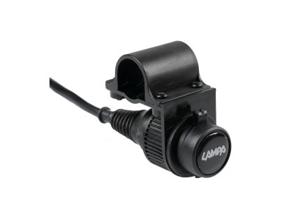 Zásuvka zapalovače vodotěsná s objímkou 12 V, LAMPA