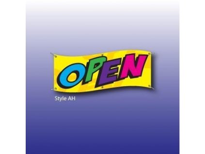 Vlajka s nápisem OPEN - 125270066