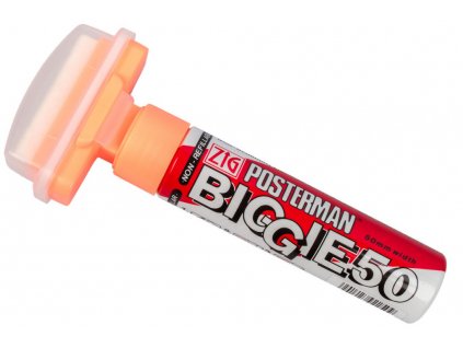 Fixy na sklo voděodolné Posterman Biggie - 50 mm - oranžová fl. - 458060110