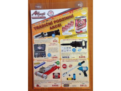 Plexi držák A4 s přísavkami - 713000391
