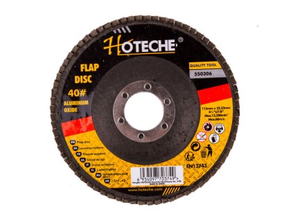 Lamelový brusný kotouč 115 mm, P40 - HT550306